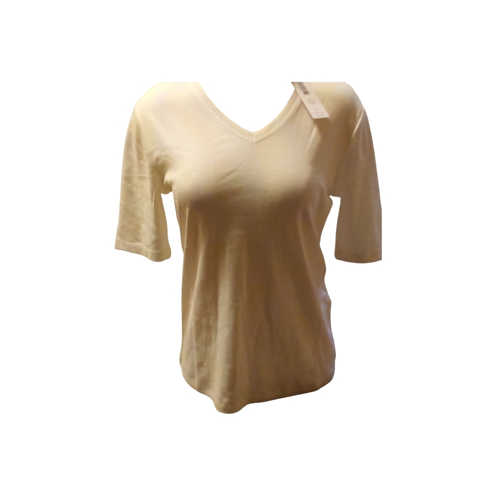 Chico's - NWT- Women's White Short Sleeve, V-Neck, Ultimate Tee, Size 1